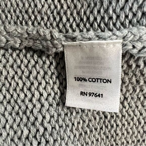 NWOT J. Jill Cotton Sweater Dress With Removable Cowl Neck Collar - Petite Large - Picture 11 of 12